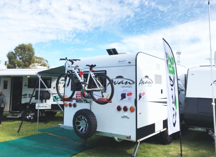 Bike rack for rear of online caravan